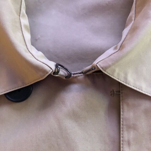 Everlane Swing Trench Coat Womens L Classic Khaki Cropped Double Breasted Jacket - Picture 5 of 14
